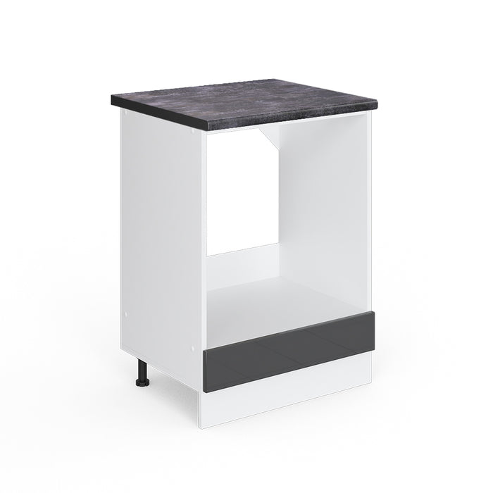 Vicco Mobile per forno da incasso Antracite lucido 60 cm , PL Antracite