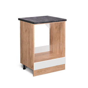 Vicco Mobile per forno da incasso Bianco lucido 60 cm , PL Antracite