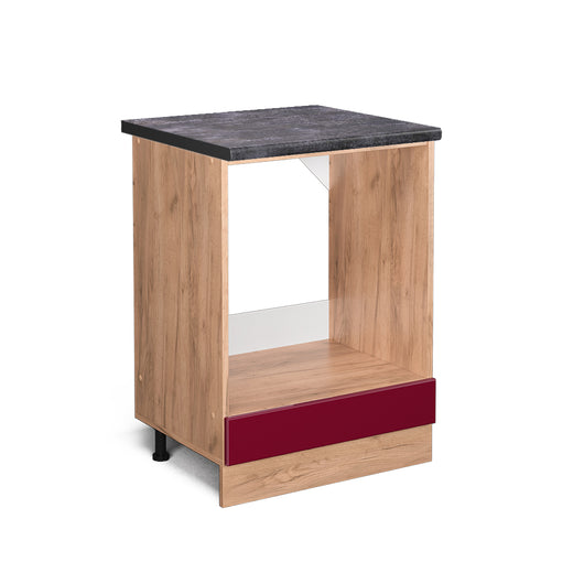 Vicco Mobile per forno da incasso Rosso lucido 60 cm , PL Antracite