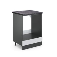 Vicco Mobile per forno da incasso Bianco lucido 60 cm , PL Antracite