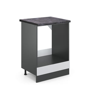 Vicco Mobile per forno da incasso Bianco casa di campagna 60 cm , PL Antracite