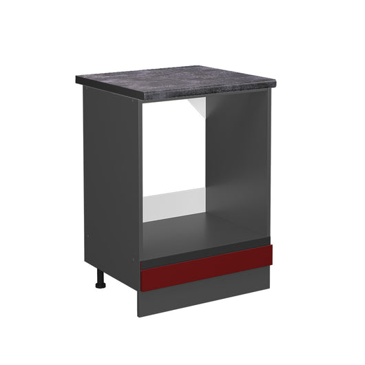 Vicco Mobile per forno da incasso Rosso 60 cm , PL Antracite