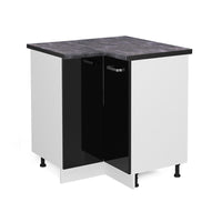Vicco Mobile ad angolo cucina Nero lucido 75.6 cm , PL Antracite