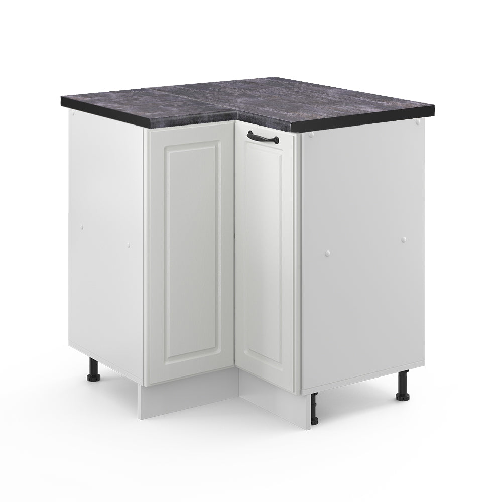 Vicco Mobile ad angolo cucina Bianco casa di campagna 75.6 cm , PL Antracite