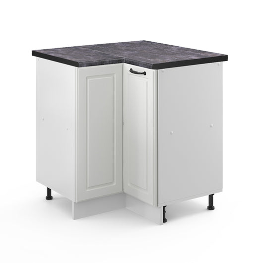 Vicco Mobile ad angolo cucina Bianco casa di campagna 75.6 cm , PL Antracite