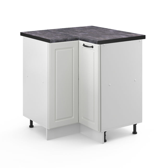 Vicco Mobile ad angolo cucina Bianco casa di campagna 75.6 cm , PL Antracite