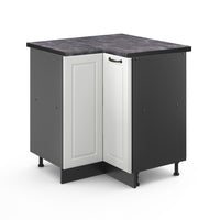 Vicco Mobile ad angolo cucina Bianco casa di campagna 75.6 cm , PL Antracite