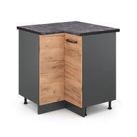 Vicco Mobile ad angolo cucina Quercia dorata 75.6 cm , PL Antracite