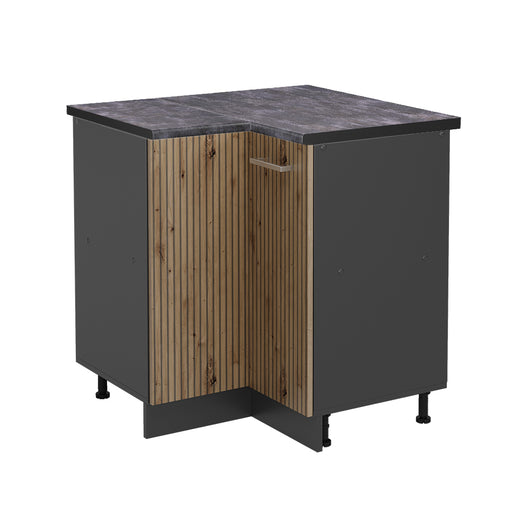 Vicco Mobile ad angolo cucina Rovere artigianale 75.6 cm , PL Antracite