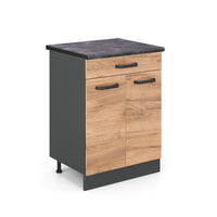 Vicco Base da cucina Quercia dorata 60 cm , PL Antracite