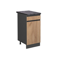 Vicco Mobiletto base per cucina Quercia dorata 40 cm , PL Antracite