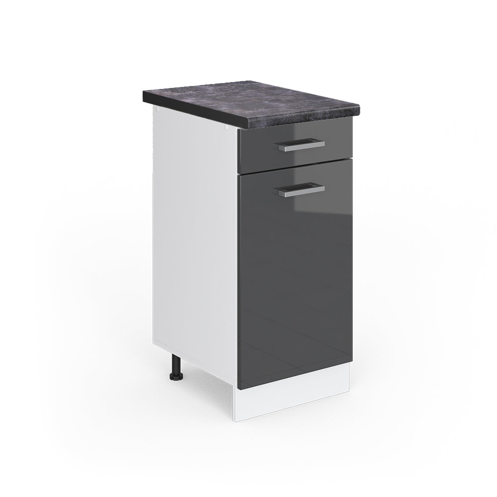 Vicco Mobiletto base per cucina Antracite lucido 40 cm , PL Antracite
