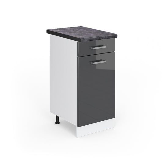 Vicco Mobiletto base per cucina Antracite lucido 40 cm , PL Antracite