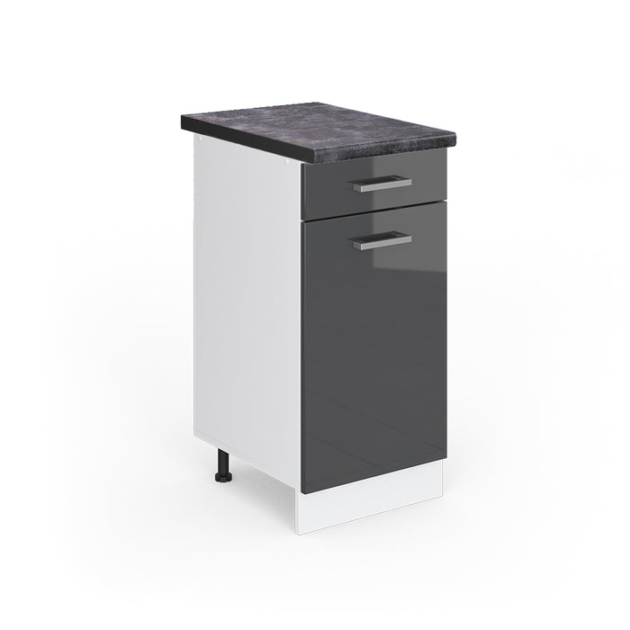 Vicco Mobiletto base per cucina Antracite lucido 40 cm , PL Antracite