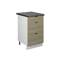 Vicco Mobiletto base per cucina Pannello in quercia 50 cm , PL Antracite