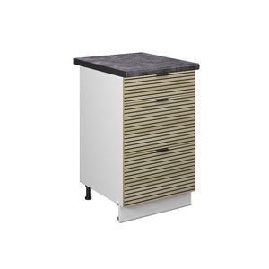 Vicco Mobiletto base per cucina Pannello in quercia 50 cm , PL Antracite