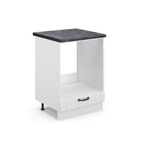 Vicco Mobile per forno da incasso Bianco casa di campagna 60 cm , PL Antracite