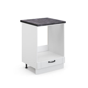 Vicco Mobile per forno da incasso Bianco casa di campagna 60 cm , PL Antracite