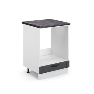 Vicco Mobile per forno da incasso Antracite casa di campagna 60 cm , PL Antracite
