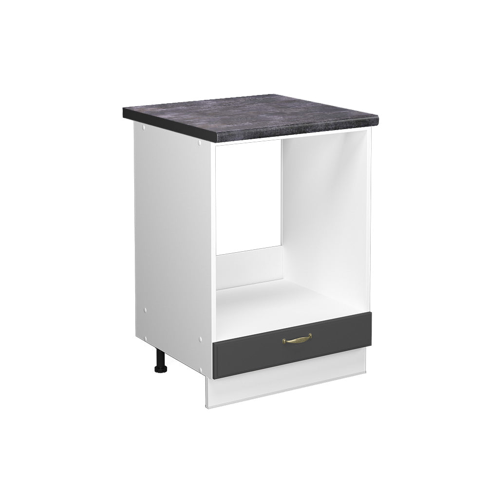 Vicco Mobile per forno da incasso Antracite-oro 60 cm , PL Antracite