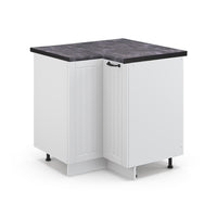 Vicco Mobile ad angolo cucina Bianco casa di campagna 80.5 cm , PL Antracite