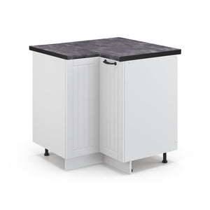 Vicco Mobile ad angolo cucina Bianco casa di campagna 80.5 cm , PL Antracite