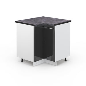 Vicco Mobile ad angolo cucina Antracite lucido 80.5 cm , PL Antracite
