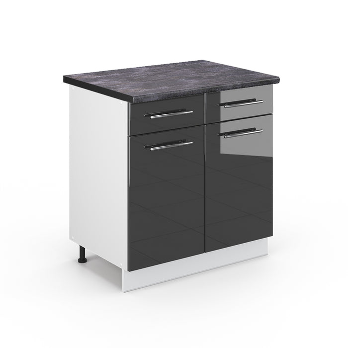 Vicco Mobiletto base per cucina Antracite lucido 80 cm , PL Antracite