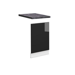 Vicco Pannello frontale Rovere nero lucido 45 cm , PL Antracite