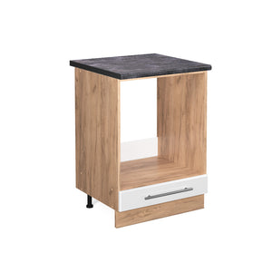 Vicco Mobile per forno da incasso Bianco lucido 60 cm , PL Antracite