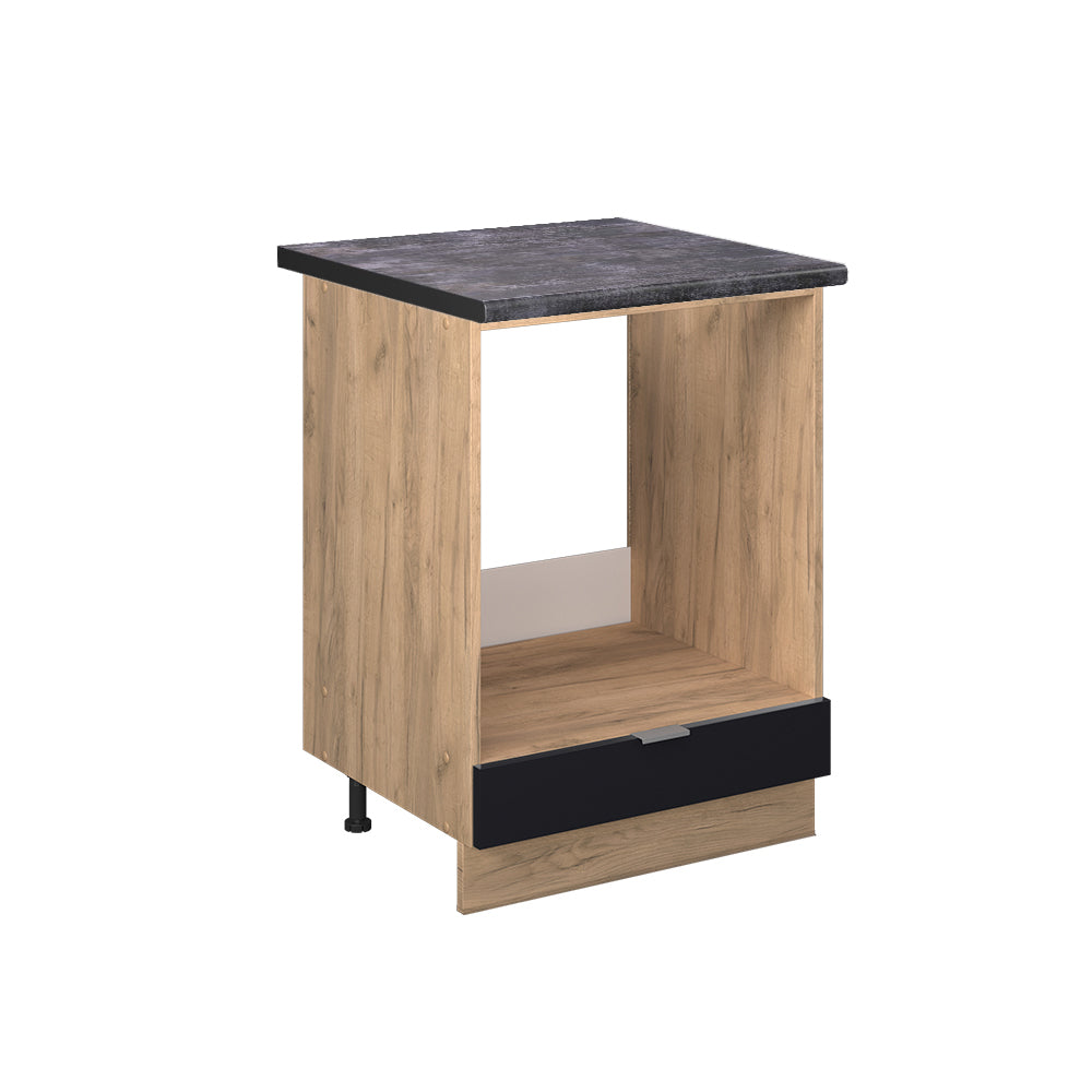 Vicco Mobile per forno da incasso Nero a righe 60 cm , PL Antracite