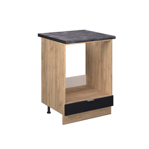 Vicco Mobile per forno da incasso Nero a righe 60 cm , PL Antracite