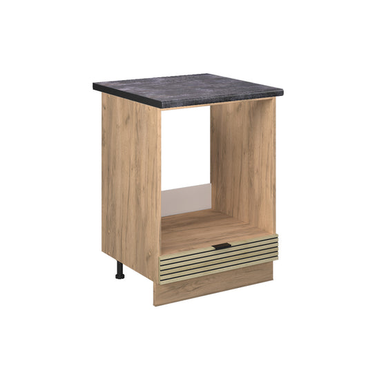 Vicco Mobile per forno da incasso Pannello in quercia 60 cm , PL Antracite