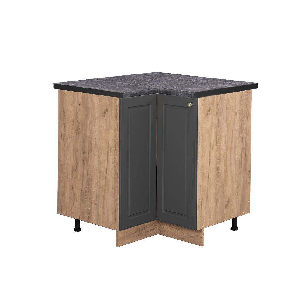 Vicco Mobile ad angolo cucina Antracite-oro 80.5 cm , PL Antracite
