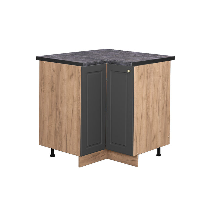 Vicco Mobile ad angolo cucina Antracite-oro 80.5 cm , PL Antracite