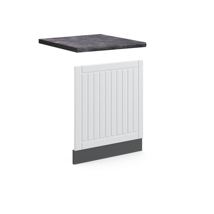 Vicco Pannello frontale Bianco casa di campagna 60 cm , PL Antracite