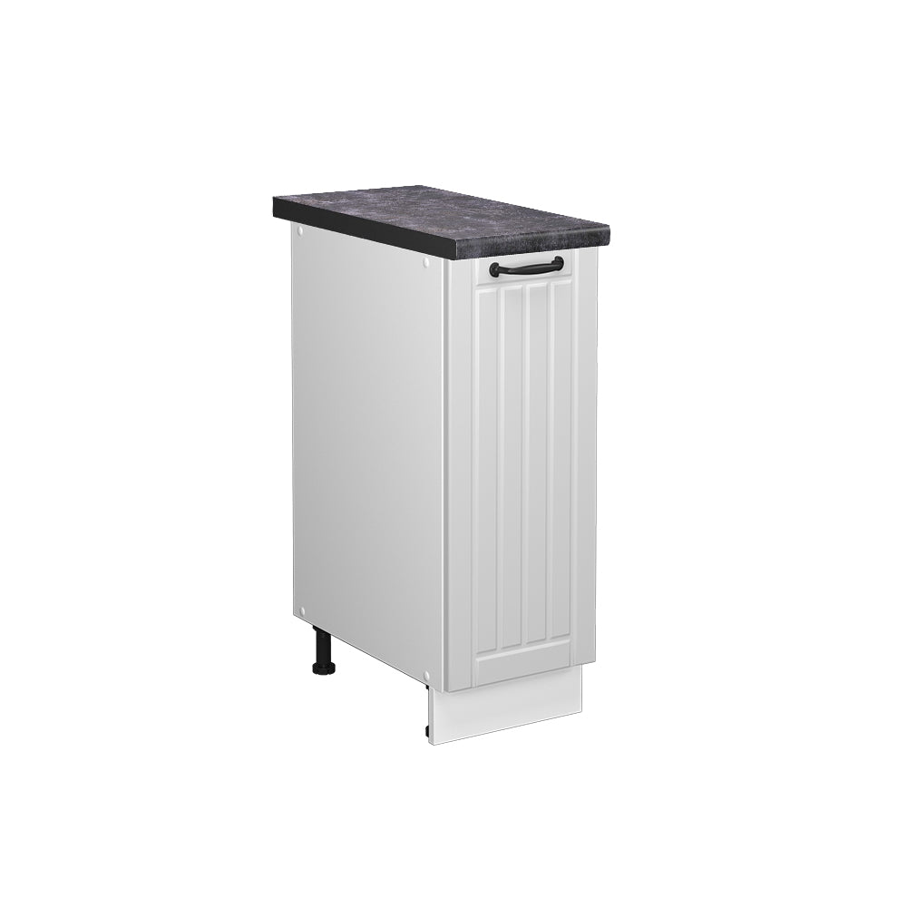 Vicco Armadio cucina dispensa alto Bianco casa di campagna 30 cm , PL Antracite