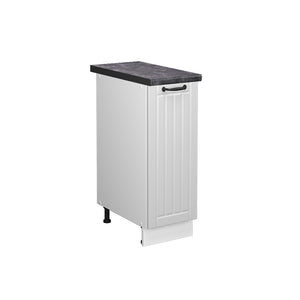 Vicco Armadio cucina dispensa alto Bianco casa di campagna 30 cm , PL Antracite