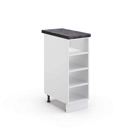 Vicco Scaffale da cucina Bianco 30 cm , PL Antracite