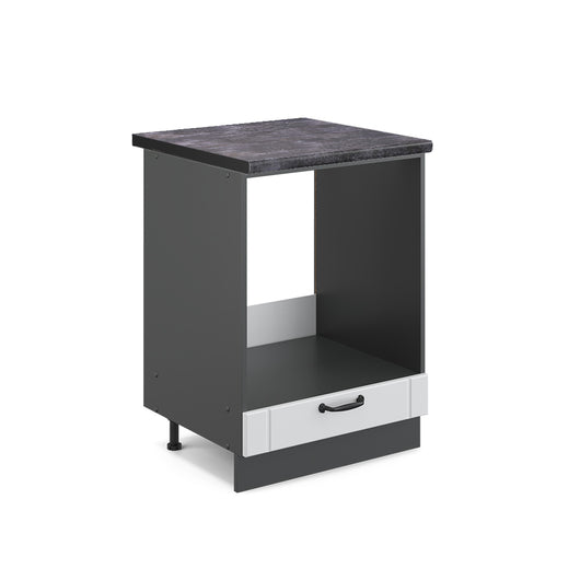 Vicco Mobile per forno da incasso Bianco casa di campagna 60 cm , PL Antracite