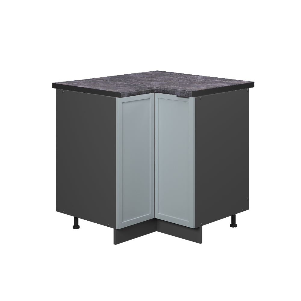Vicco Mobile ad angolo cucina Blu-grigio chiaro 80.5 cm , PL Antracite