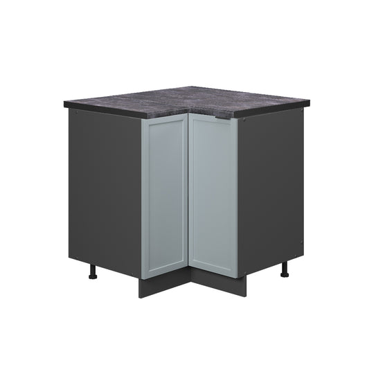 Vicco Mobile ad angolo cucina Blu-grigio chiaro 80.5 cm , PL Antracite