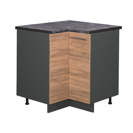 Vicco Mobile ad angolo cucina Quercia dorata 80.5 cm , PL Antracite
