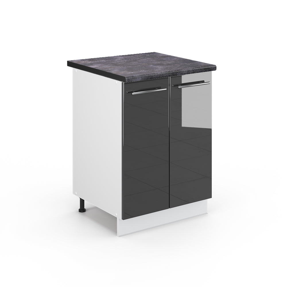 Vicco Mobiletto base cucina Antracite lucido 60 cm , PL Antracite