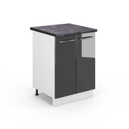 Vicco Mobiletto base cucina Antracite lucido 60 cm , PL Antracite