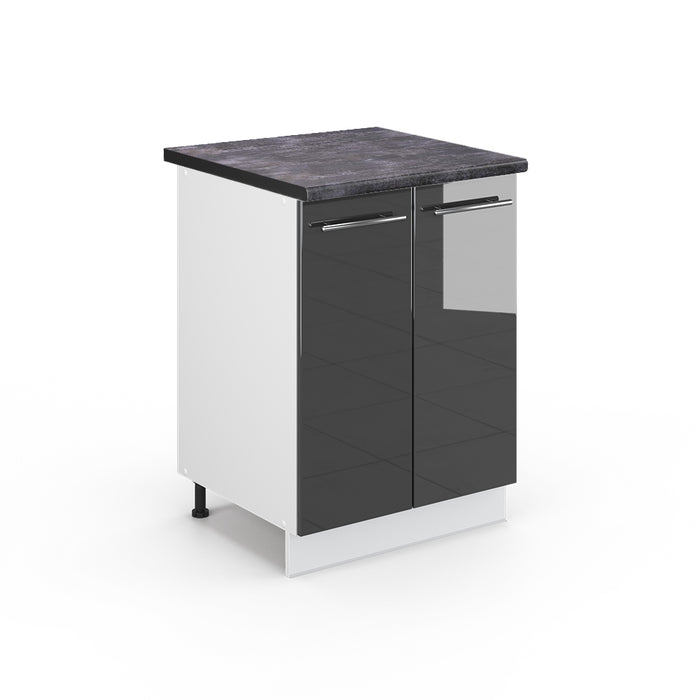 Vicco Mobiletto base cucina Antracite lucido 60 cm , PL Antracite