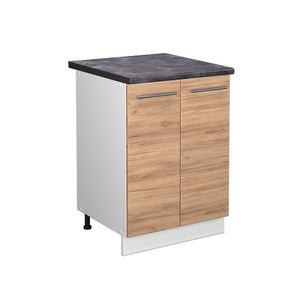 Vicco Mobiletto base cucina Quercia dorata 60 cm , PL Antracite