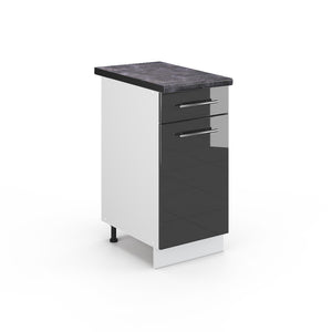 Vicco Mobiletto base per cucina Antracite lucido 40 cm , PL Antracite