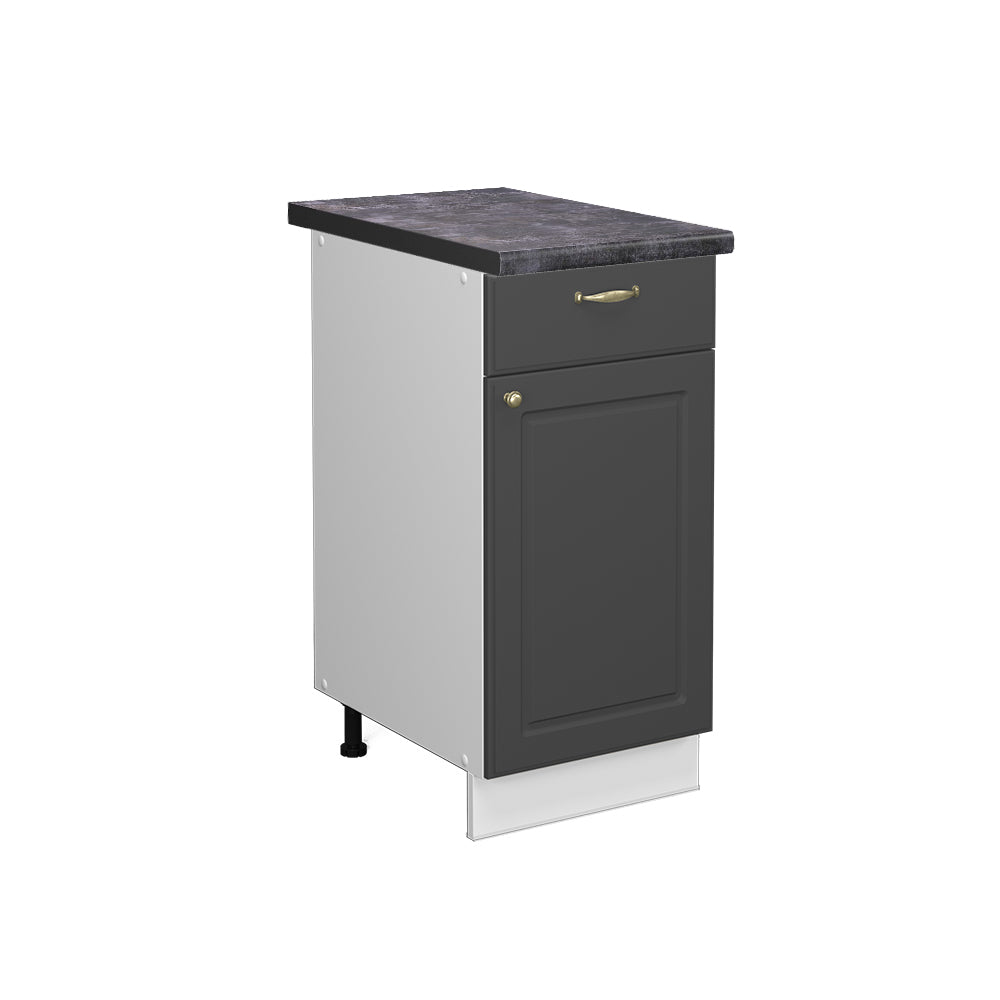 Vicco Mobiletto base per cucina Antracite-oro 40 cm , PL Antracite