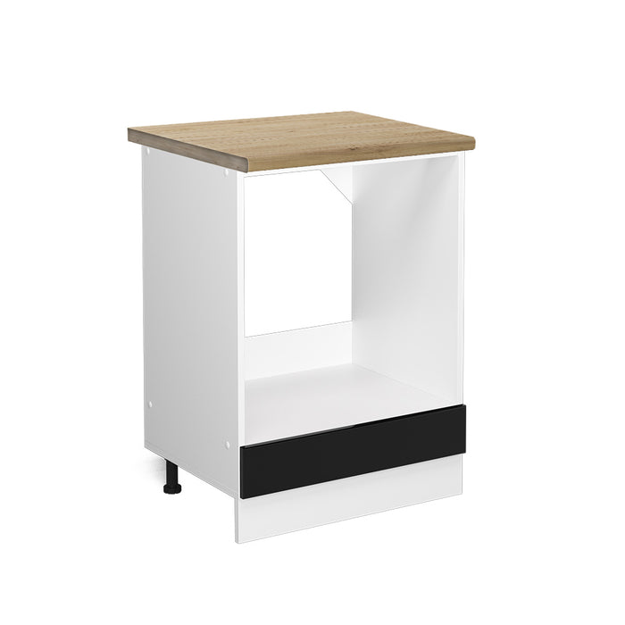 Vicco Mobile per forno da incasso Nero lucido 60 cm , PL Rovere